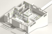 Modern Style House Plan - 3 Beds 2.5 Baths 2705 Sq/Ft Plan #497-26 