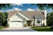 Traditional Style House Plan - 2 Beds 2 Baths 1160 Sq/Ft Plan #58-108 