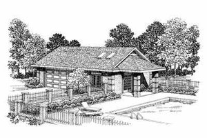 Traditional Exterior - Front Elevation Plan #72-275