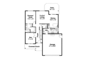 House Plan - 3 Beds 2.5 Baths 1638 Sq/Ft Plan #124-684 