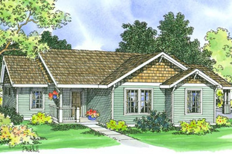 House Blueprint - Traditional Exterior - Front Elevation Plan #124-359