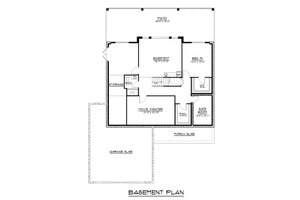 Floor Plan - Lower Floor for Contemporary House Plan #1064-364 - 2 bed, 2 bath