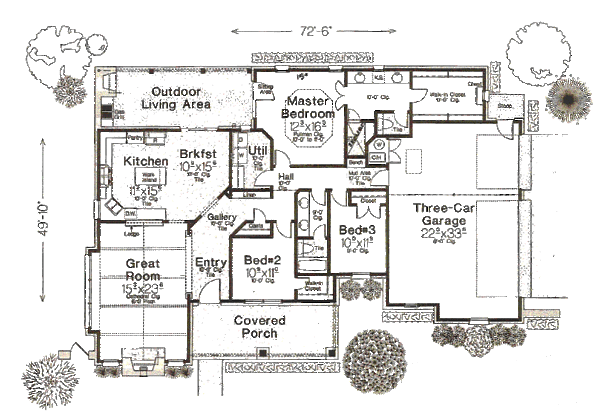 Dream House Plan - European Floor Plan - Main Floor Plan #310-958