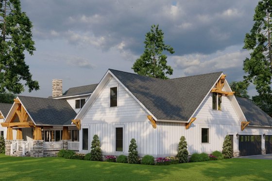 Exterior - Other Elevation 3 for Craftsman House Plan #17-3407 - 4 bed, 3.5 bath