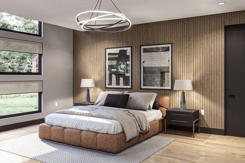 Dream House Plan - Interior - Master Bedroom for Modern House Plan #455-456 - 4 bed, 3.5 bath