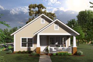 Cottage Exterior - Front Elevation Plan #513-2084