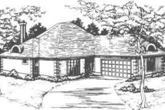 Exterior - Front Elevation 3 for Craftsman House Plan #30-173 - 3 bed, 2 bath