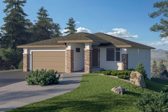 Prairie Plan for Narrow Lot