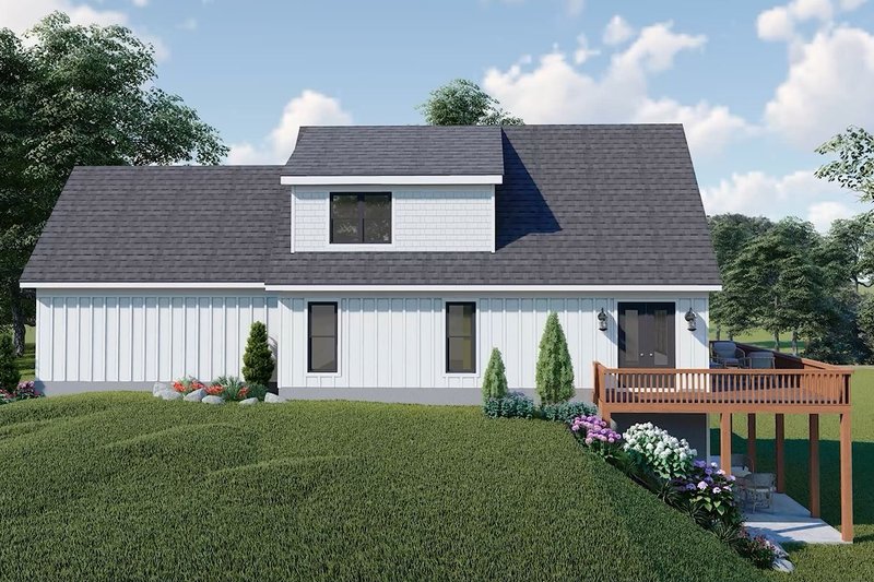 Dream House Plan - Exterior - Rear Elevation 2 for Country House Plan #932-619 - 4 bed, 3.5 bath