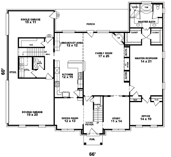 Traditional Floor Plan - Main Floor Plan #81-591