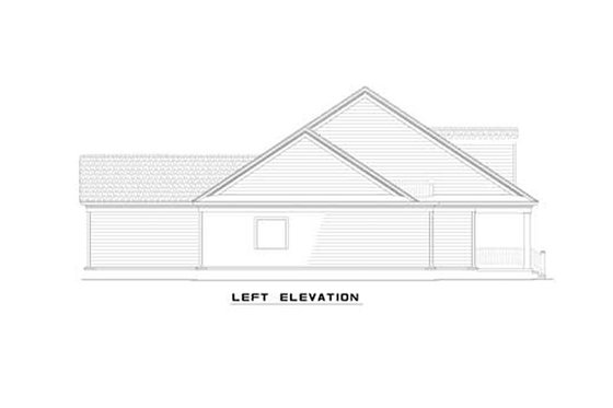 Exterior - Other Elevation for Country House Plan #17-532 - 3 bed, 3 bath