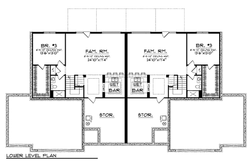 Ranch Style House Plan - 3 Beds 3 Baths 5056 Sq/Ft Plan #70-940 ...