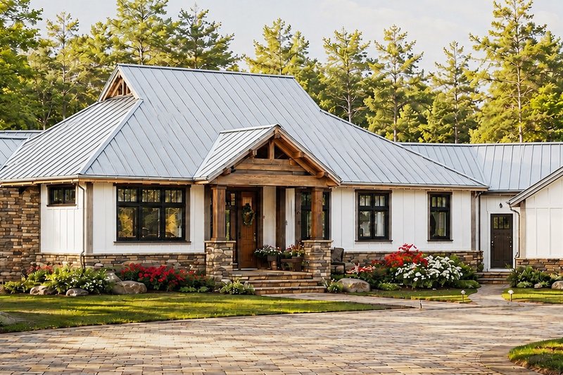 House Design - Exterior - Front Elevation 3 for Farmhouse House Plan #928-420 - 3 bed, 3.5 bath