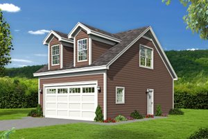 Country Exterior - Front Elevation Plan #932-244