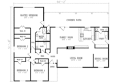 Adobe / Southwestern Style House Plan - 4 Beds 2.5 Baths 2380 Sq/Ft Plan #1-545 