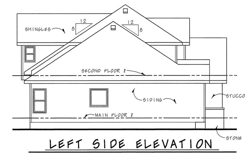 Dream House Plan - Exterior - Other Elevation for Traditional House Plan #20-1788 - 4 bed, 4 bath