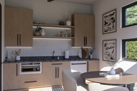 Interior - Kitchen for Modern House Plan #455-355 - 1 bed, 1 bath
