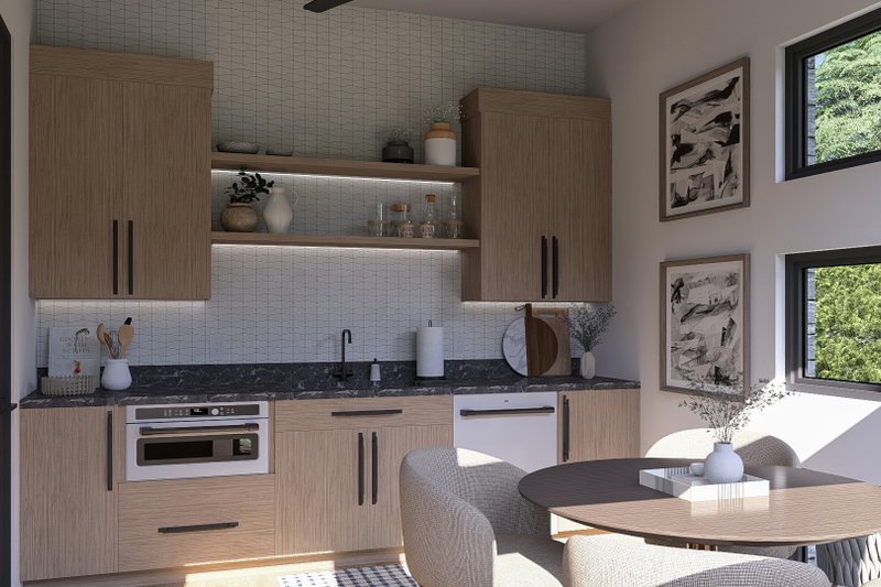 House Design - Interior - Kitchen for Modern House Plan #455-355 - 1 bed, 1 bath
