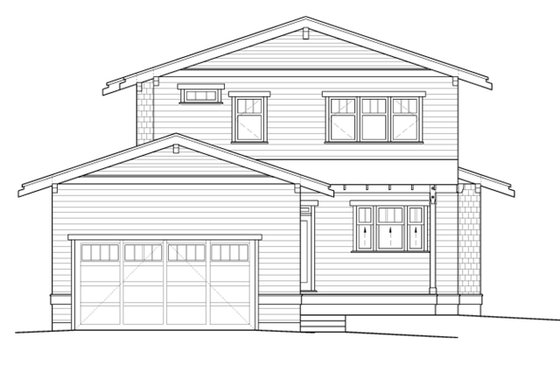 Exterior - Other Elevation 1 for Craftsman House Plan #895-2 - 3 bed, 2.5 bath