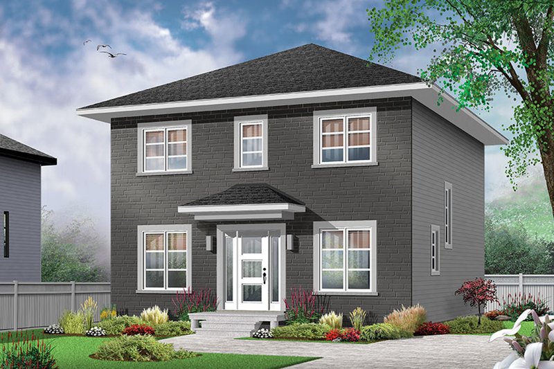 Architectural House Design - Traditional Exterior - Front Elevation Plan #23-2625