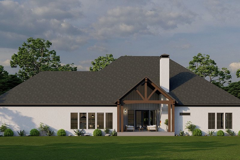 House Blueprint - Exterior - Rear Elevation for Traditional House Plan #923-289 - 3 bed, 2.5 bath