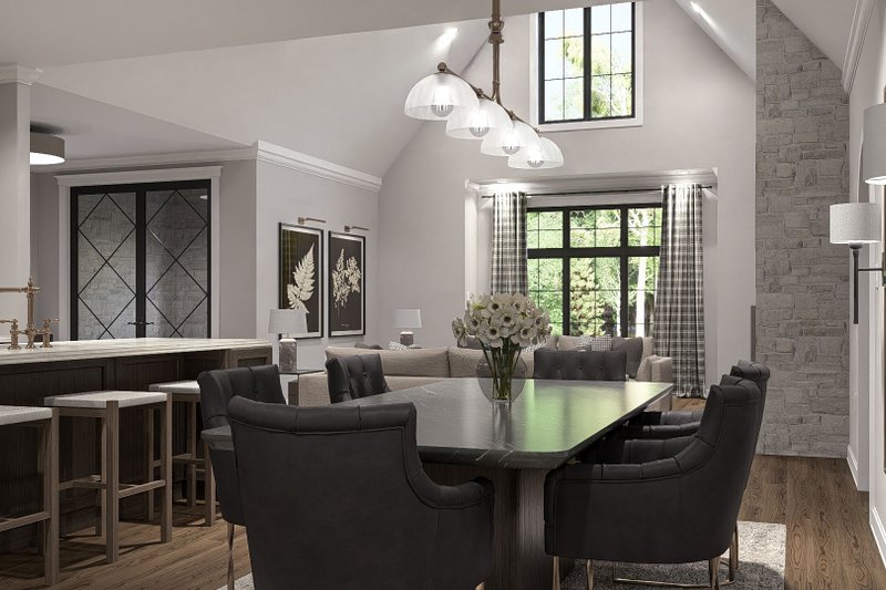 Architectural House Design - Interior - Dining Room 1 for Tudor House Plan #455-796 - 3 bed, 2 bath
