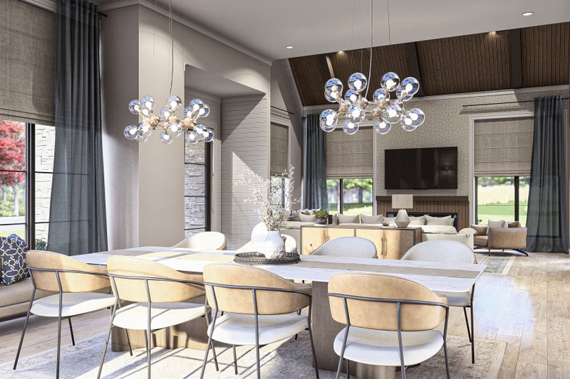 Architectural House Design - Interior - Dining Room 1 for Modern House Plan #455-496 - 3 bed, 2.5 bath