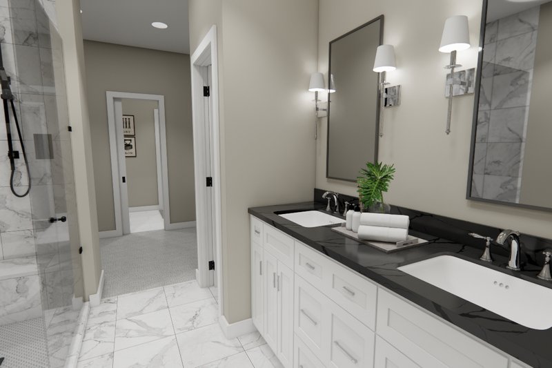 Architectural House Design - Interior - Master Bedroom 2 for Farmhouse House Plan #51-1404 - 3 bed, 2 bath