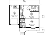 Victorian Style House Plan - 3 Beds 1.5 Baths 1560 Sq/Ft Plan #25-2022 Floor 