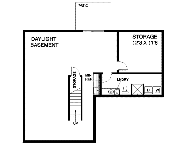 Dream House Plan - Traditional Floor Plan - Lower Floor Plan #60-528