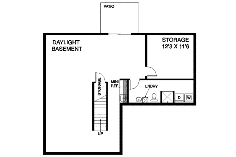 Dream House Plan - Floor Plan - Lower Floor for Traditional House Plan #60-528 - 3 bed, 2.5 bath