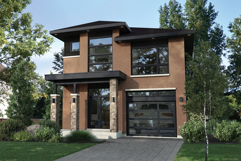 House Plan Design - Contemporary Exterior - Front Elevation Plan #25-4874