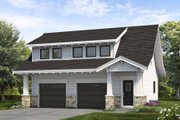 Bungalow Style House Plan - 1 Beds 1.5 Baths 1447 Sq/Ft Plan #47-1083 