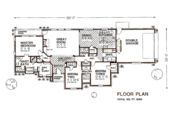 European Style House Plan - 3 Beds 2.5 Baths 2053 Sq/Ft Plan #310-309 