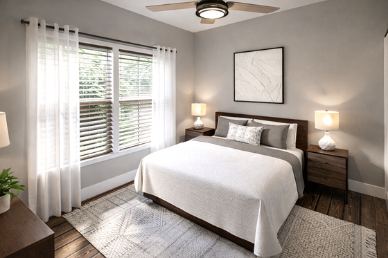 Interior - Bedroom 1 for Traditional House Plan #44-308 - 6 bed, 4 bath