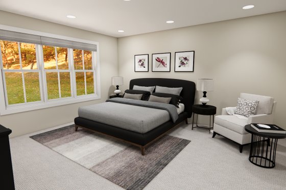 Interior - Master Bedroom for Bungalow House Plan #51-1355 - 3 bed, 2.5 bath