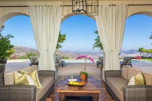 Exterior - Covered Porch 1 for Mediterranean House Plan #484-8 - 4 bed, 5 bath