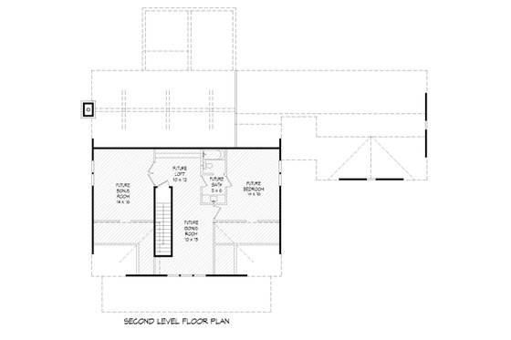 Floor Plan - Upper Floor for Country House Plan #932-276 - 3 bed, 2 bath