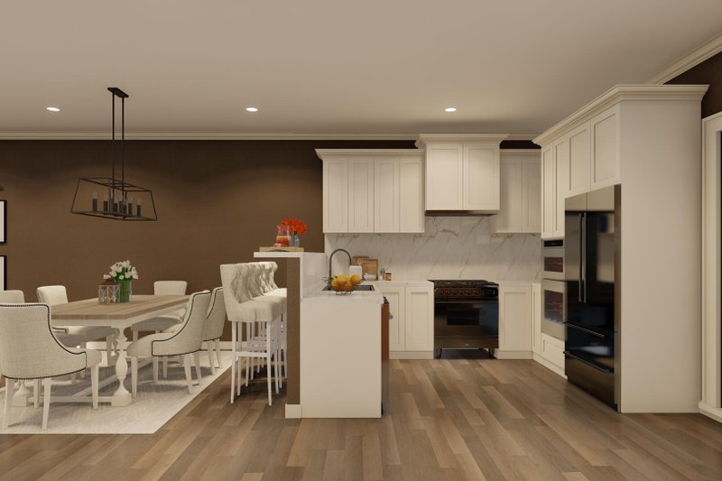 House Blueprint - Interior - Kitchen for European House Plan #17-2525 - 2 bed, 2.5 bath