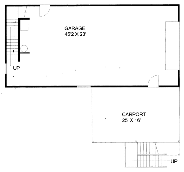 Traditional Floor Plan - Lower Floor Plan #117-791