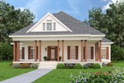 Farmhouse Style House Plan - 3 Beds 2 Baths 1608 Sq/Ft Plan #45-597 