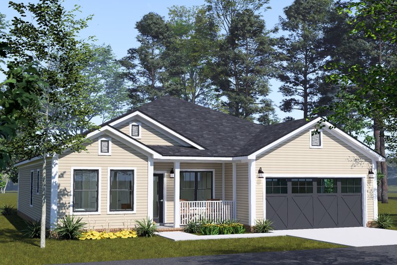 Home Plan - Exterior - Other Elevation 1 for Cottage House Plan #513-2489 - 3 bed, 3 bath