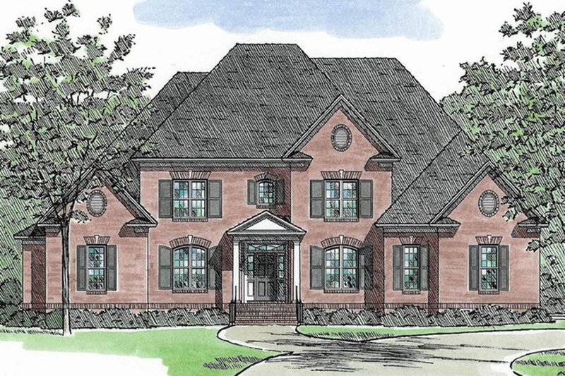 Dream House Plan - European Exterior - Front Elevation Plan #1054-89