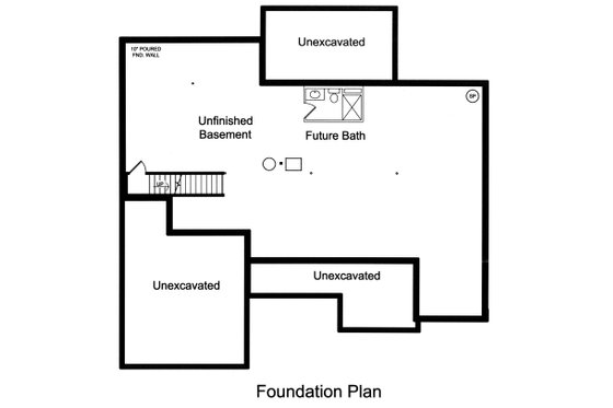 Unfinished Basement Foundation