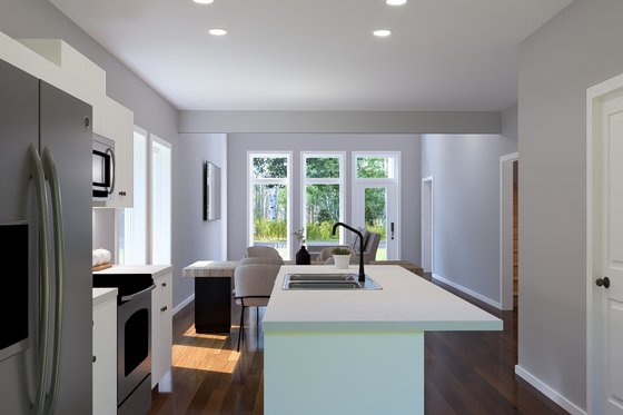 Interior - Kitchen for Modern House Plan #513-2289 - 4 bed, 3 bath