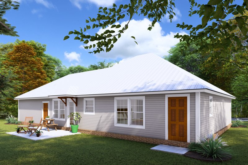 Home Plan - Exterior - Rear Elevation 1 for Traditional House Plan #20-1886 - 3 bed, 2 bath