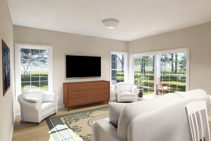 Architectural House Design - Interior - Family Room for Cottage House Plan #513-2461 - 3 bed, 2 bath