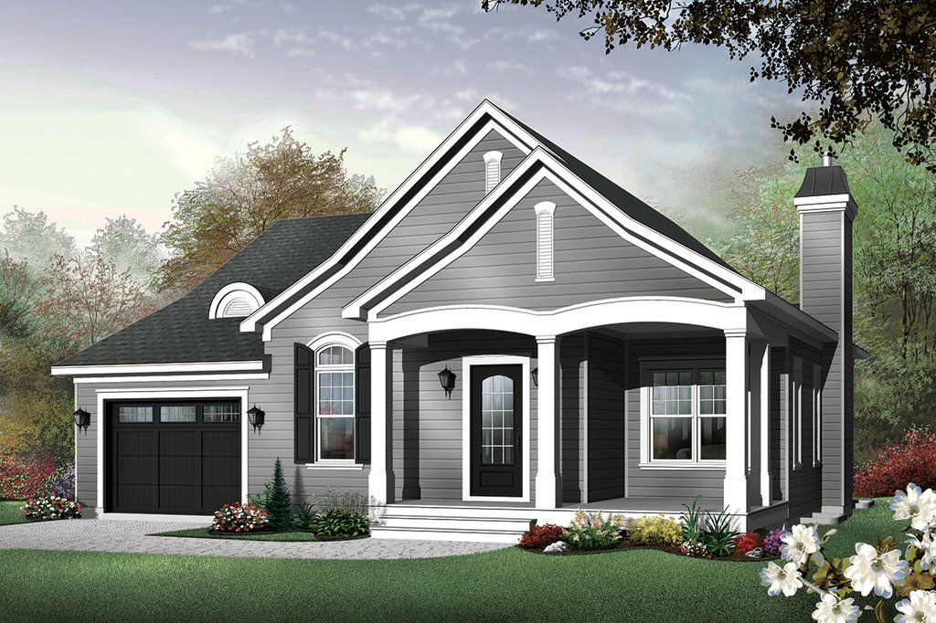 Cottage Style House Plan - 2 Beds 1.5 Baths 1452 Sq/Ft Plan #23-562