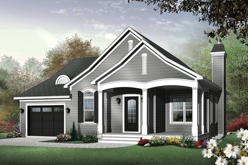 Home Plan - Cottage Exterior - Front Elevation Plan #23-562