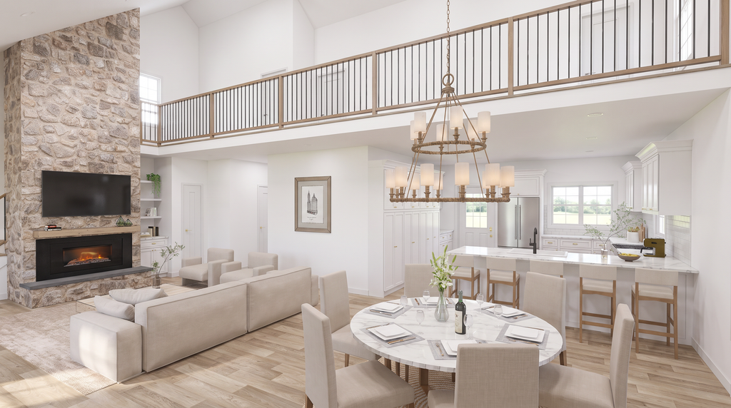 Interior - Dining Room 1 for Farmhouse House Plan #923-511 - 2 bed, 2 bath